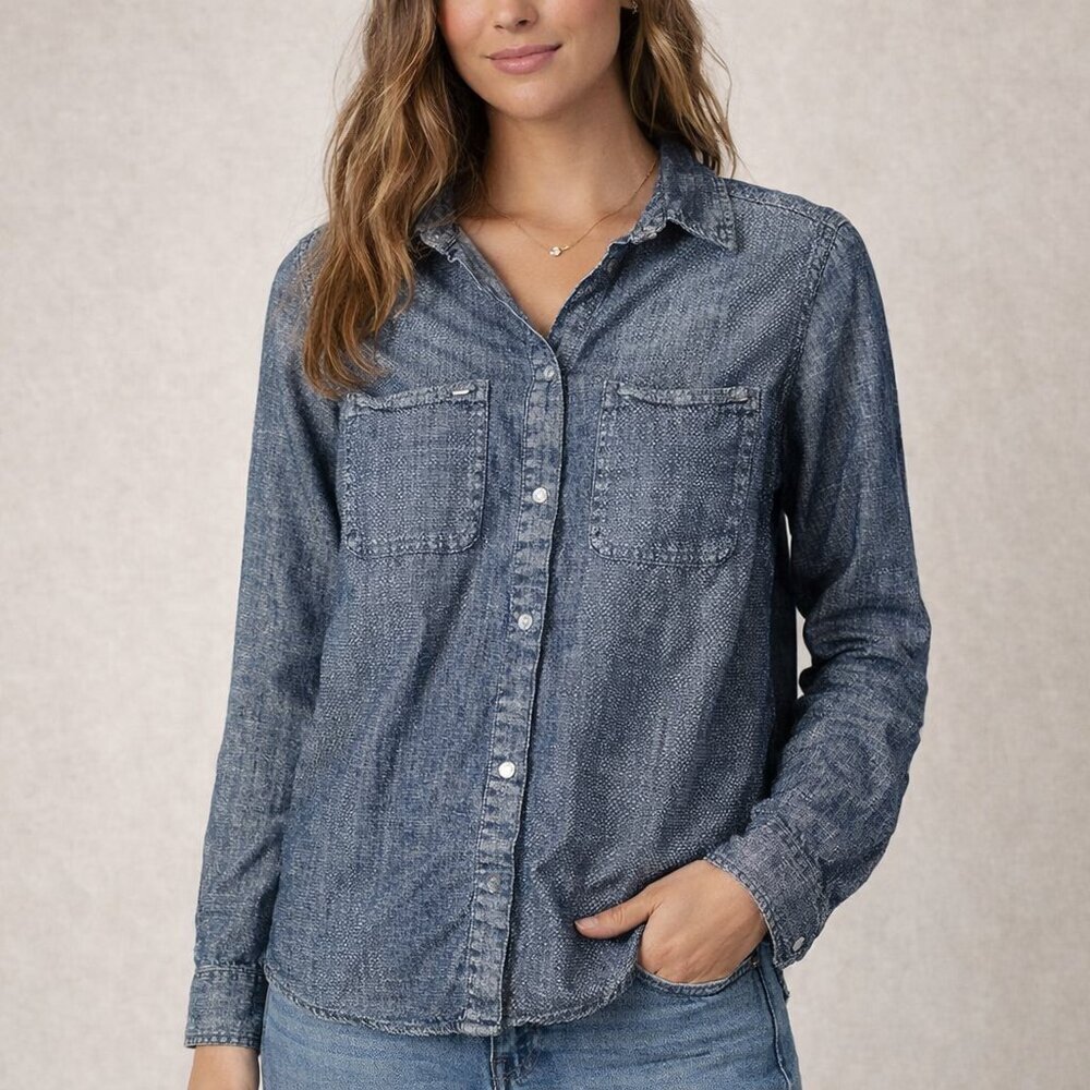 Pilcro and The Letterpress Denim top Sz XS